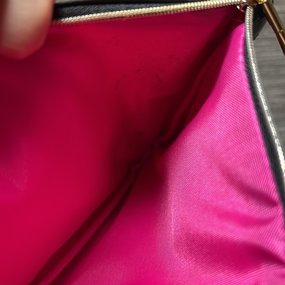 Sephora Collection It’s The Gilded Things Bag Clutch Hot Pink Cosmetics Pouch - Picture 5 of 7